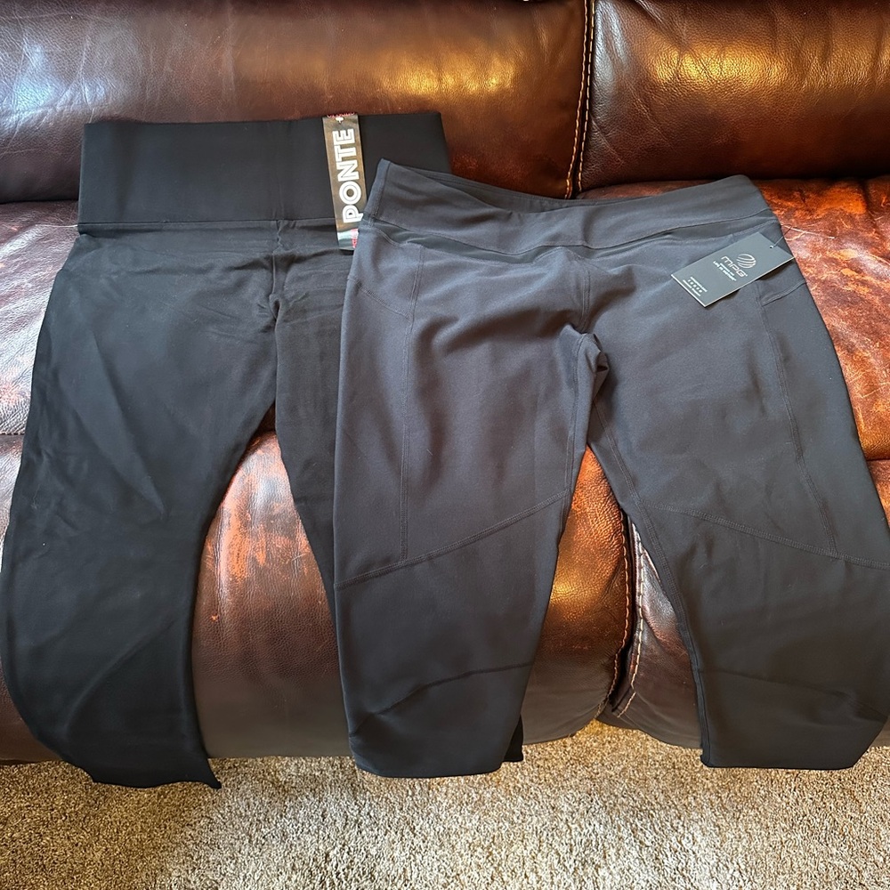 Set of 2 Black Leggings